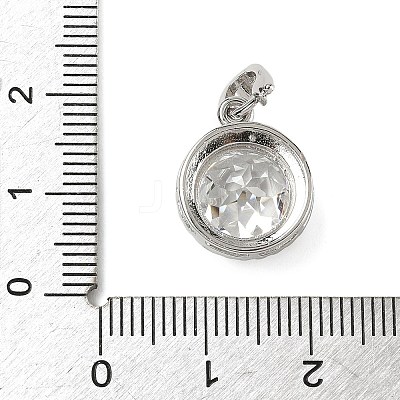 925 Sterling Silver Pave Cubic Zirconia Pendants STER-B009-01A-04-1