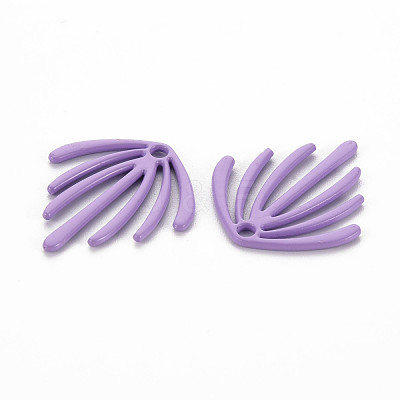 Spray Painted Alloy Pendants PALLOY-Q433-029C-RS-1