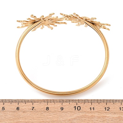 304 Stainless Steel Cuff Bangles for Women BJEW-Z157-01G-04-1