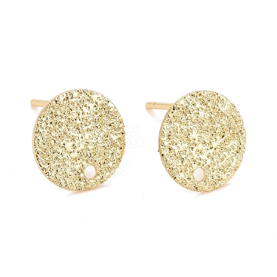 Rack Plating Brass Stud Earrings Finding KK-C239-02G-1
