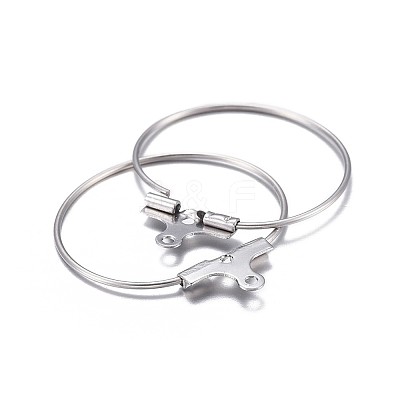 Tarnish Resistant 316 Surgical Stainless Steel Hoop Earring Findings LS-STAS-P238-09P-01-1