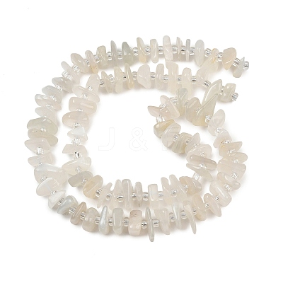 Natural White Moonstone Beads Strands GG-CBA3A44-B03-01-1