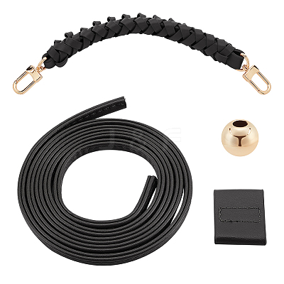 PU Imitation Leather Braided Bag Handles and Purse Drawstring FIND-WR0009-13-1