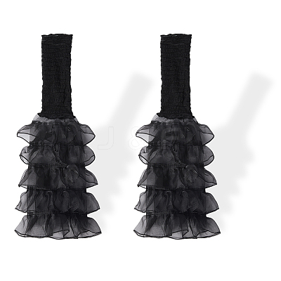 Polyester Ruffle Layered Patchwork Leg Sleeves AJEW-WH20042-75A-1
