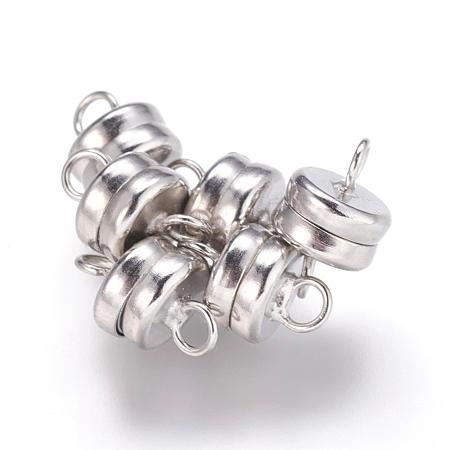 Brass Magnetic Clasps with Loops KK-P114-07P-1