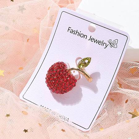 Apple Alloy Brooches JEWB-Q004-05KCG-1