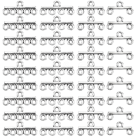 80Pcs 4 Styles Alloy Chandelier Component Links FIND-PH0022-78AS-1