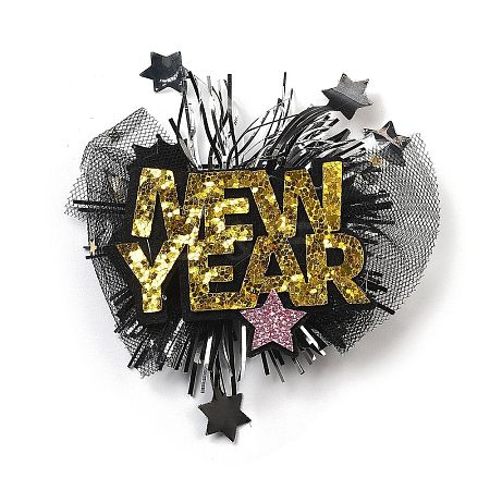 New Year's party Iron Hair Clip LS-OHAR-R102-01H-1