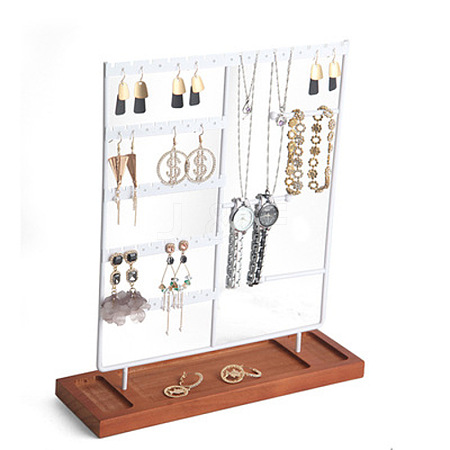 Multi Levels Rectangle Iron Earring Display Stand CON-PW0001-152A-1