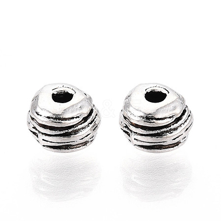 Tibetan Style Alloy Beads TIBE-N013-12AS-1