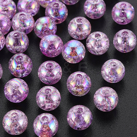 Transparent Crackle Acrylic Beads LS-MACR-S373-66-L01-1