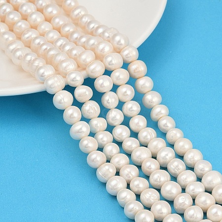 Natural Cultured Freshwater Pearl Beads Strands PEAR-I007-07Z-10C-1