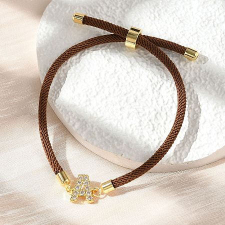 Adjustable Nylon Cord Bracelets X-BJEW-C096-01G-01-1
