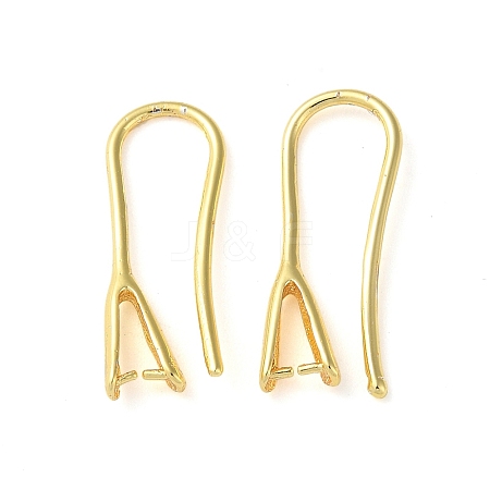 Rack Plating Brass Ear Hooks KK-M269-23G-1