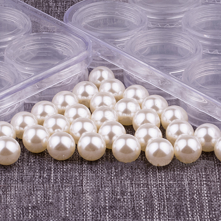 Plastic Imitation Pearl Beads LS-OACR-WH0031-30mm-10-1