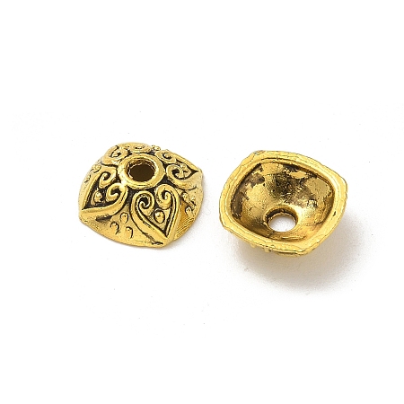 Tibetan Style Alloy Bead Caps TIBE-P003-71AG-1