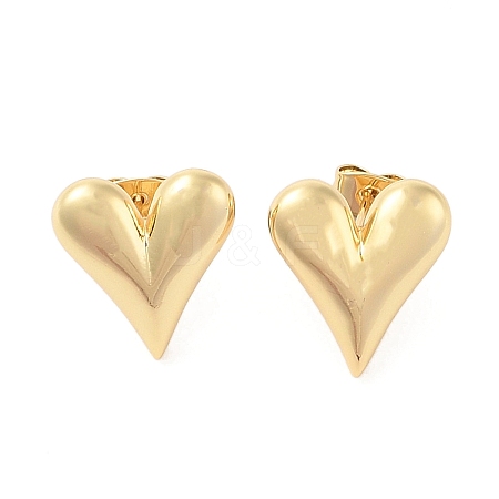 Rack Plating Brass Stud Earrings for Women EJEW-G394-23G-1