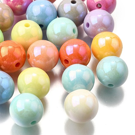 Opaque Acrylic Beads OACR-S071-02A-1