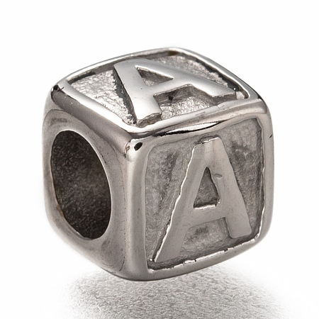 Tarnish Resistant 304 Stainless Steel European Beads OPDL-L020-001A-1