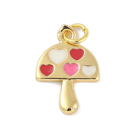 Brass Enamel Pendants KK-B114-17G-01-1