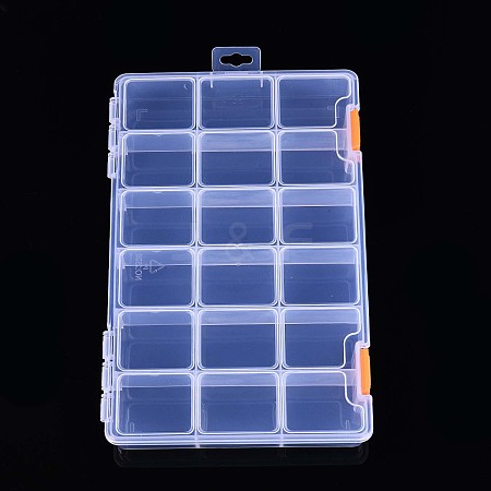 Rectangle Polypropylene(PP) Bead Storage Container CON-N014-02-1
