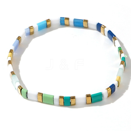 Bohemian Style Glass Seed Beaded Stretch Bracelets for Women Men ZJ1483-13-1