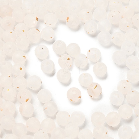 Frosted Transparent Acrylic Beads OACR-F013-12L-1