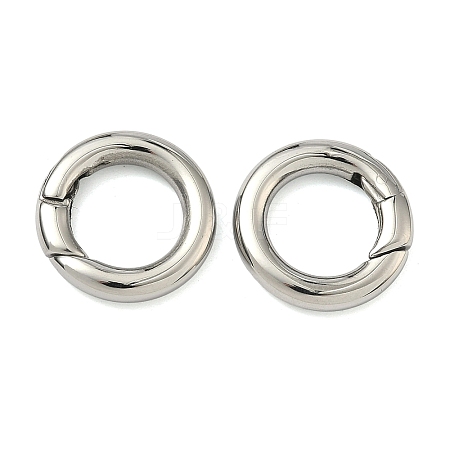 Tarnish Resistant Ring Smooth 304 Stainless Steel Spring Gate Rings STAS-E073-06-A-1