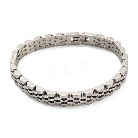 Non-Tarnish 304 Stainless Steel Thick Link Chain Bracelet BJEW-G649-09B-A-1