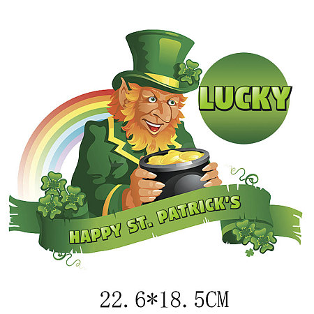 Saint Patrick's Day Theme PET Sublimation Stickers PW-WG82990-02-1