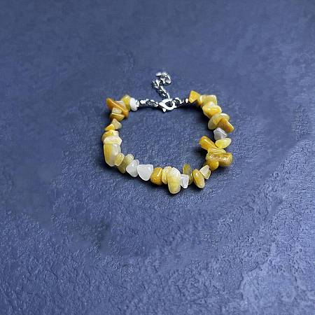 Natural Topaz Jade Chip Beaded Bracelets for Women IW6789-64-1