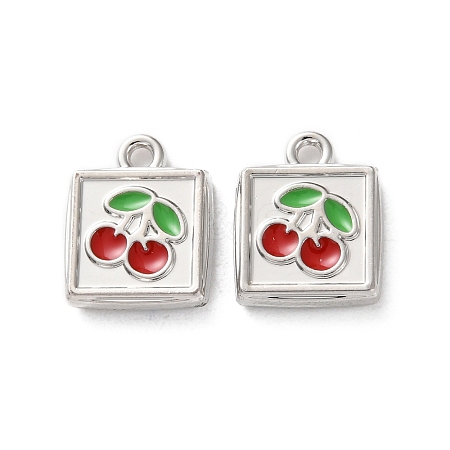 Rack Plating Alloy Enamel Pendants FIND-M038-08P-1