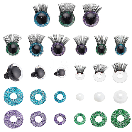   18 Sets Craft Resin Doll Eyes DOLL-PH0001-34-1