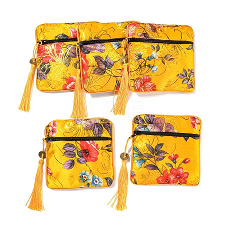 Chinese Style Floral Cloth Jewelry Storage Zipper Pouches LS-AJEW-D063-01J-1