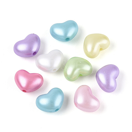 Opaque ABS Plastic Beads OACR-N154-01-1