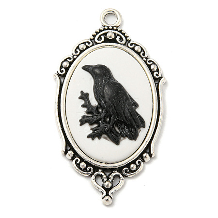 Gothic Style Alloy with Resin Pendants FIND-Z015-03B-1