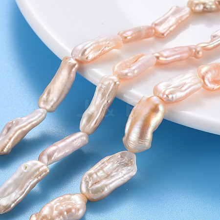 Natural Keshi Pearl Beads Strands PEAR-S020-H02-1