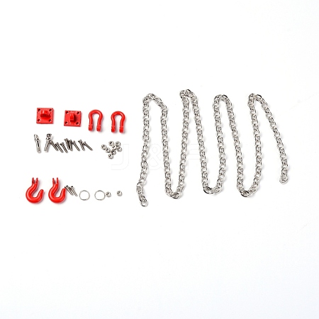 Alloy Car Tow Hook Trailer Chain Set FIND-WH0067-84-1
