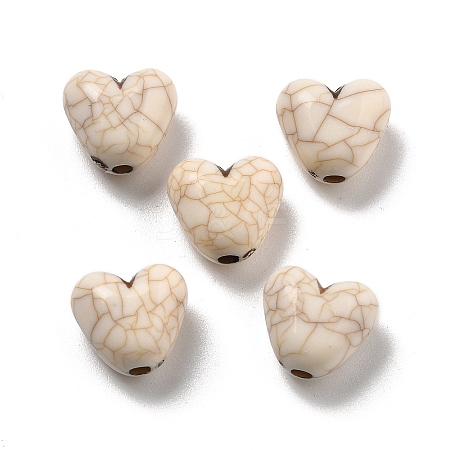 Crackle Opaque Acrylic Beads OACR-Z026-12-1