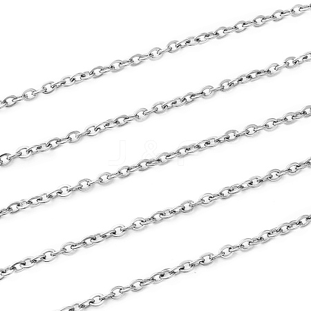 Tarnish Resistant 304 Stainless Steel Cable Chains CHS-S006-JA607-2-1