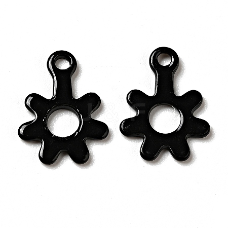 Spray Painted 201 Stainless Steel Charms STAS-G304-22B-1