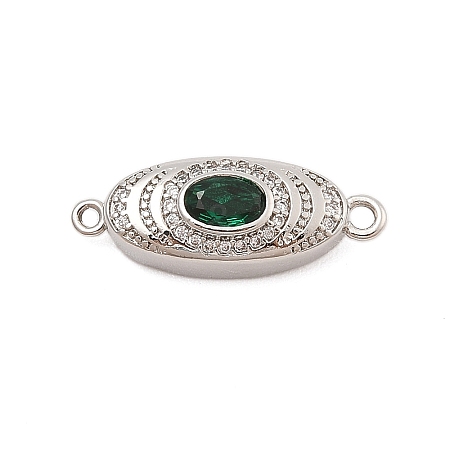 Brass Micro Pave Clear Cubic Zirconia Box Clasps LS-KK-C075-20P-1