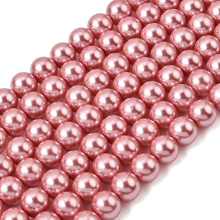Eco-Friendly Dyed Glass Pearl Round Beads Strands HY-A002-10mm-RB109-1