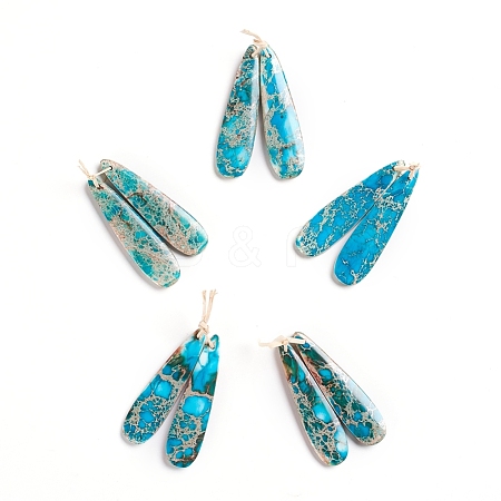 Natural Imperial Jasper Pendants X-G-G827-03U-1