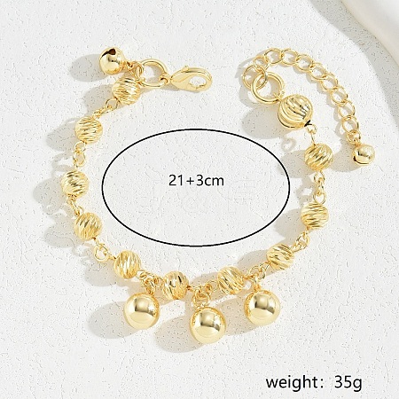 Bohemian Style Iron Tassel Round Charm Anklets for Women PB3389-1-1