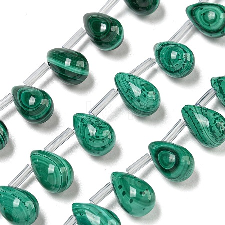 Natural Malachlite Beads Strands G-Q185-A01-02-1