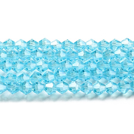 Transparent Electroplate Glass Beads Strands EGLA-A039-T2mm-A20-1
