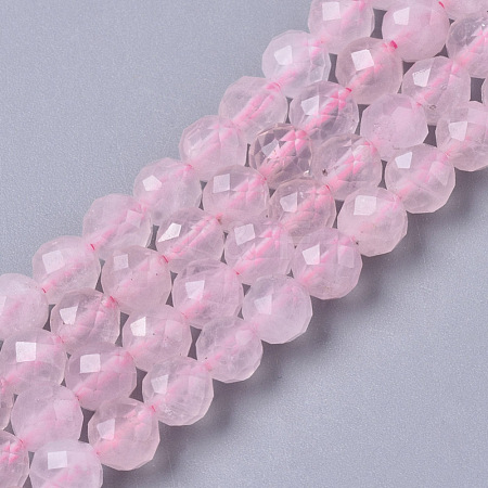Natural Rose Quartz Beads Strands G-R465-10-1