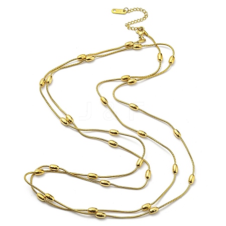 304 Stainless Steel Satellite Chain Necklaces LS-BJEW-K257-06G-1