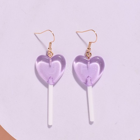 Stainless Steel Plastic Dangle Earrings FS-WG9C83A-04-1